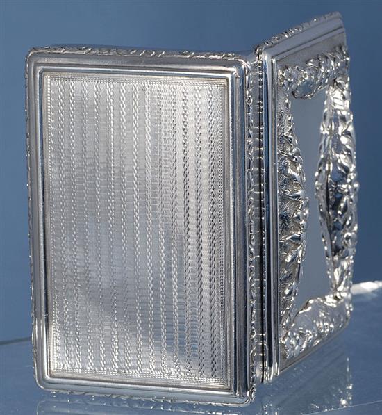 An early Victorian silver table snuff box, by Edward Smith, Length: 93mm Weight: 6.8oz/214grms